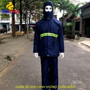 Quần áo kho lạnh âm 10 độ c- phản quang bụng